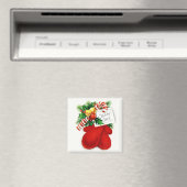 Warme Mittens & Holiday Cheer Vintag Magnet (In Situ (Geschirrspüler))