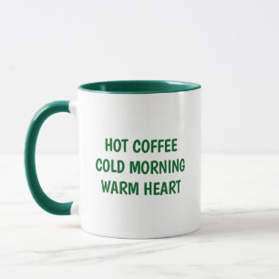 Warme Nachricht Kaffeetasse