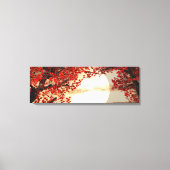 Warme Nacht unter dem roten Baum - Digitale Kunst Leinwanddruck (Vorderseite)