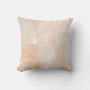 Warme Neutöne Dynamische Formen Kunst Kissen
