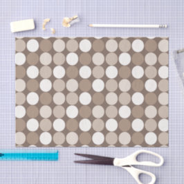 Warme neutrale Erde geometrische Kreise Seidenpapier