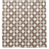 Warme neutrale Erdkreis-Geometrie  Duschvorhang (Vorderseite)