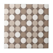 Warme neutrale Erdkreis-Geometrie Fliese (Vorderseite)
