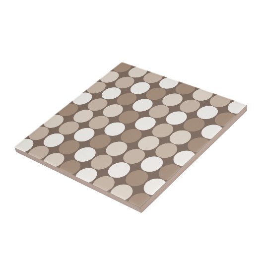 Warme neutrale Erdkreis-Geometrie Fliese (Seite)