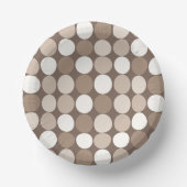 Warme neutrale Erdkreis-Geometrie  Pappteller (Vorderseite)