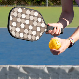 Warme neutrale Erdkreis-Geometrie Pickleball Schläger