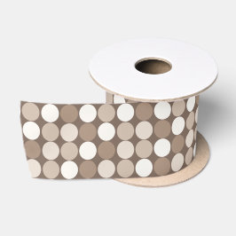 Warme neutrale Erdkreis-Geometrie Satinband