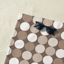 Warme neutrale Erdkreis-Geometrie Strandtuch