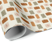 Warme neutrale Weihnachtsgeschenk Geschenkpapier (Rolleneckpunkt)