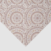 Warme Neutrals Cafe Ombre Dot Mandala Art Deco Seidenpapier (Detail)