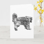 Warme Note, Dotted Stride Karte (Gelbe Blume)