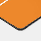 Warme orangefarbene, dreifache, senkrechte, weiße schreibtischunterlage (Ecke)