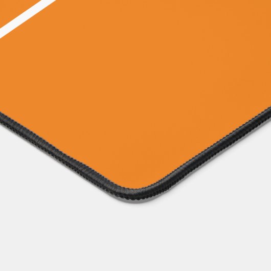 Warme orangefarbene, dreifache, senkrechte, weiße schreibtischunterlage (Ecke)