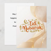 Warme Osterfeier Gestaltung Feiertagskarte (Vorne/Hinten)