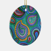 Warme Paisley-Verzierung Keramikornament (Rechts)