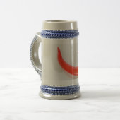 Warme Paprika Weißrot Bierglas (Vorderseite Links)