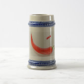 Warme Paprika Weißrot Bierglas (Mittel)