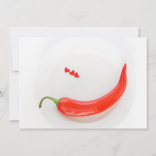 Warme Paprika Weißrot Einladung (Rückseite)