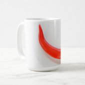 Warme Paprika Weißrot Kaffeetasse (Vorderseite Links)
