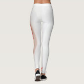 Warme Paprika Weißrot Leggings (Rückseite)