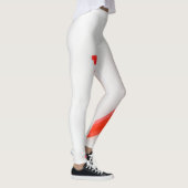 Warme Paprika Weißrot Leggings (Rechts)