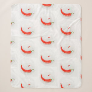 Warme Paprika Weißrot Sherpadecke
