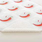 Warme Paprika Weißrot Sherpadecke (3/4)