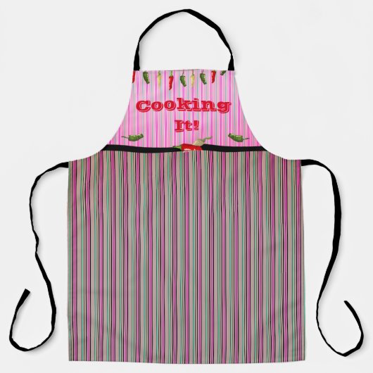 Warme Paprikaschoten Barbeque Time Schürze (Vorderseite)
