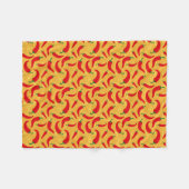 Warme Paprikaschoten Fleecedecke (Vorderseite (Horizontal))