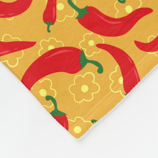 Warme Paprikaschoten Fleecedecke (Ecke)