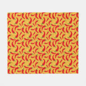 Warme Paprikaschoten Fleecedecke (Vorderseite (Horizontal))