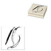 Warme Paprikaschoten Gummistempel (Stempel)