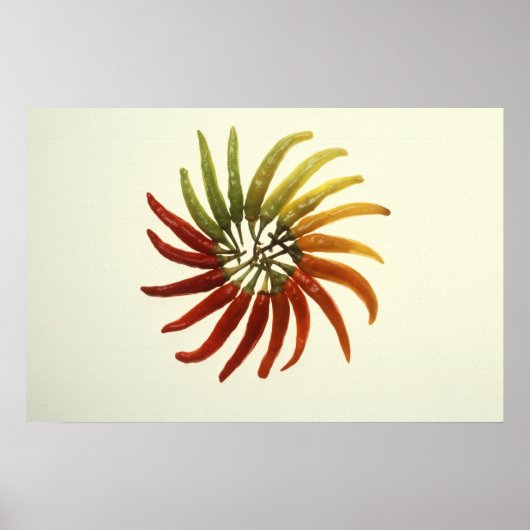 Warme Paprikaschoten Poster (Vorne)