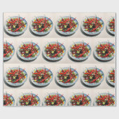 Warme Paprikaschoten Salat Geschenkpapier (Flach)