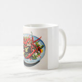 Warme Paprikaschoten Salat Kaffeetasse (VorderseiteRechts)