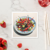 Warme Paprikaschoten Salat Serviette (Beispiel)