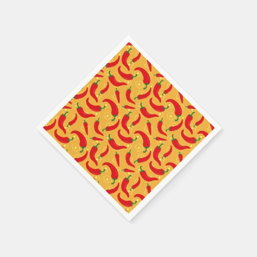 Warme Paprikaschoten Serviette (Ecke)