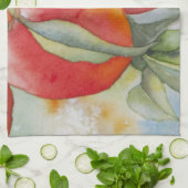 Warme Pfirsiche Küchentuch (Gefaltet)