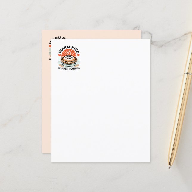 Warme Pies Warmer Momente - Gemütliche Herbstgesta (Vorderseite/Rückseite Beispiel)