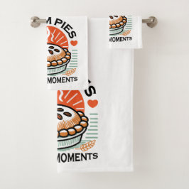 Warme Pies Warmer Momente - Gemütliche Herbstgesta Badhandtuch Set