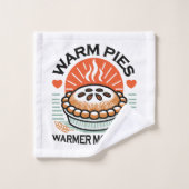 Warme Pies Warmer Momente - Gemütliche Herbstgesta Badhandtuch Set (Waschlappen)
