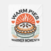 Warme Pies Warmer Momente - Gemütliche Herbstgesta Fleecedecke (Vorderseite)