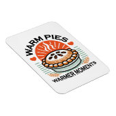 Warme Pies Warmer Momente - Gemütliche Herbstgesta Magnet (Rechte Seite)