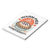 Warme Pies Warmer Momente - Gemütliche Herbstgesta Notizblock (Rotiert)