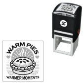 Warme Pies Warmer Momente - Gemütliche Herbstgesta Permastempel (Beispiel)