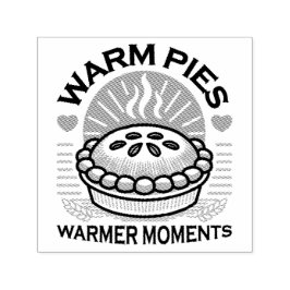 Warme Pies Warmer Momente - Gemütliche Herbstgesta Permastempel