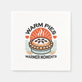Warme Pies Warmer Momente - Gemütliche Herbstgesta Serviette