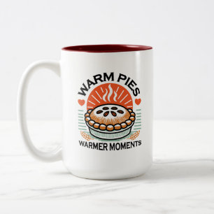 Warme Pies Warmer Momente - Gemütliche Herbstgesta Zweifarbige Tasse