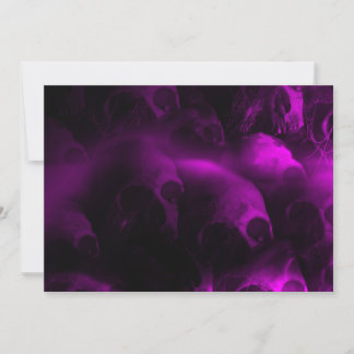 Warme Pink Hell Skull Halloween Einladung