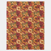 Warme Pumpkin & Blanket Klassischer Fall Look Fleecedecke (Vorderseite)